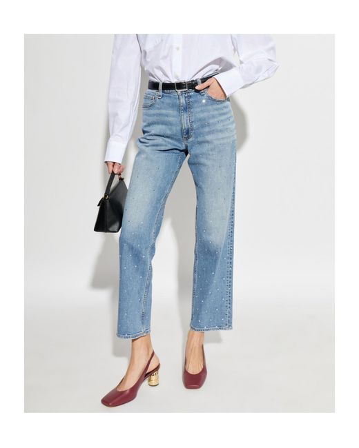 Rag & Bone Blue Button-Up Denim Jeans