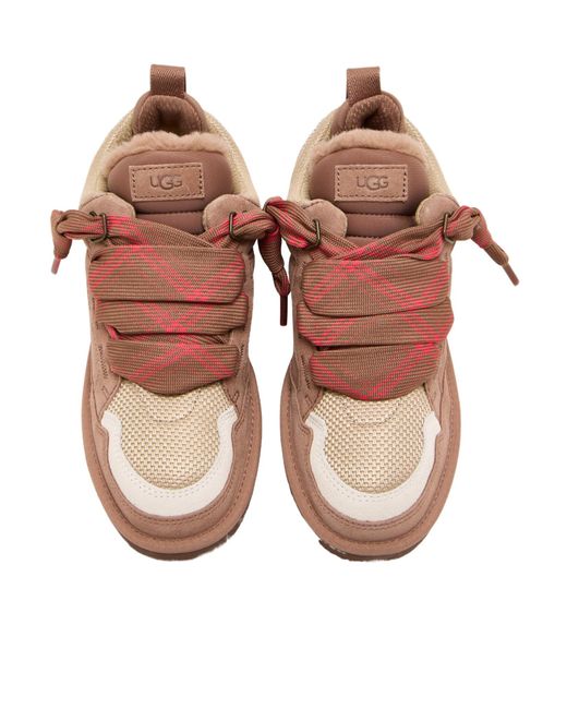 Ugg Brown Lowmel Lace-Up Sneakers