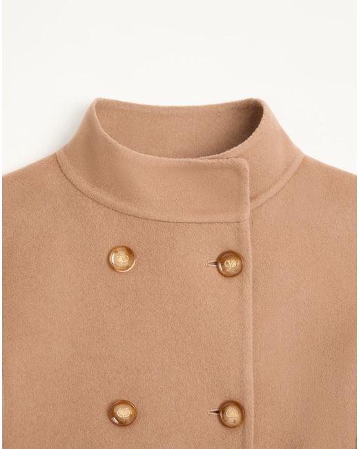 Valentino Natural Double-Kashmir Coat