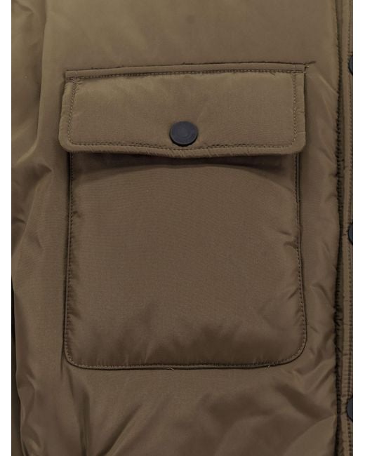 DSquared² Green Snap Buttoned Padded Jacket for men