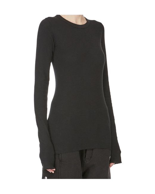 Rick Owens Black Long-Sleeve T-Shirt
