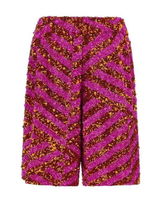 Dries Van Noten Red Casual Shorts