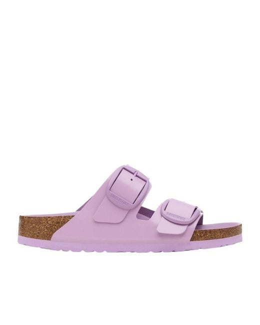 Birkenstock Purple Adjustable Buckled Sandals