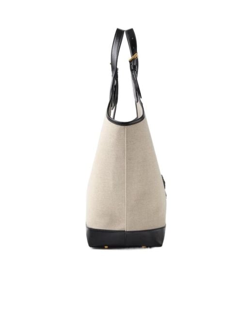 Versace White Rivière Large Tote Bag