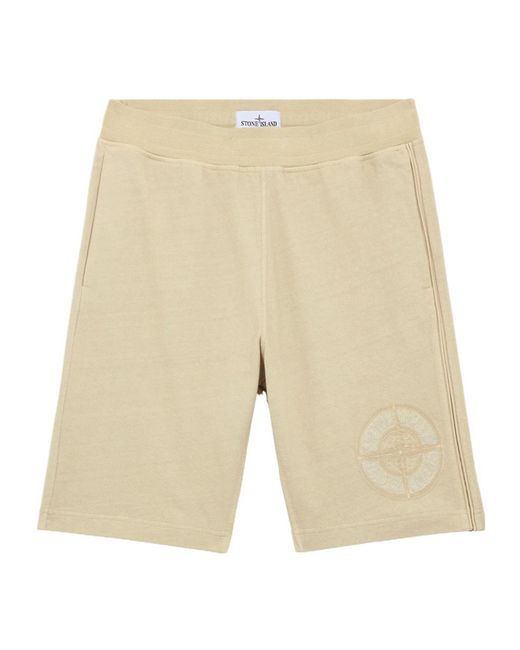 Stone Island Natural Fleece Shorts for men