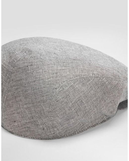 Dolce & Gabbana Gray Flat Cap for men
