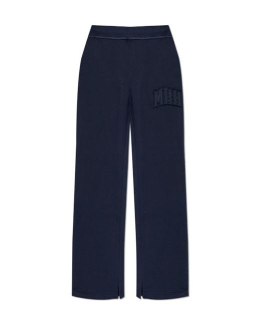 M I S B H V Blue Stripe-Detail Track Pants for men