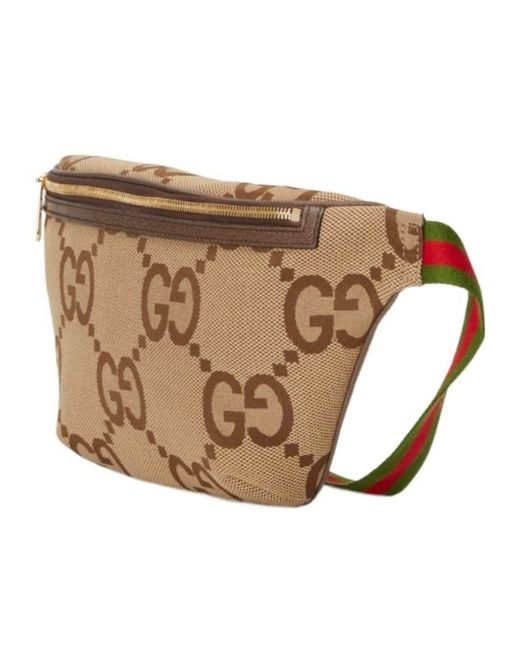 Gucci Brown Jumbo Gg Motif Belt Bag for men