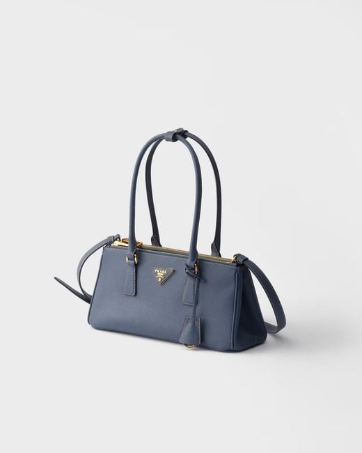 Prada Blue Galleria Medium Saffiano Leather Bag