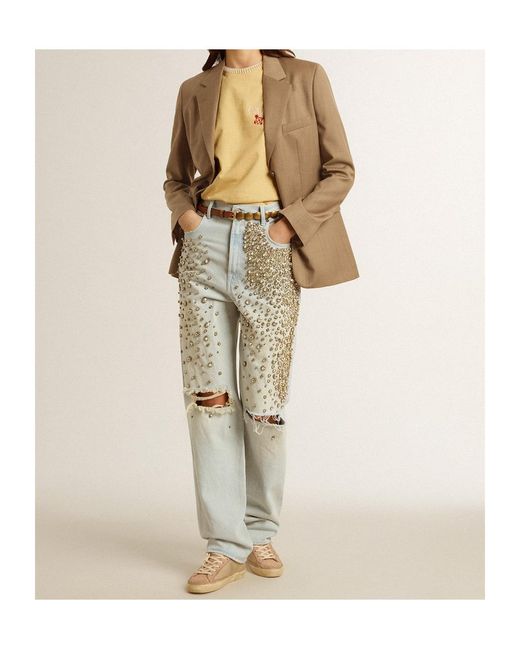 Golden Goose Deluxe Brand Brown Single-Breast Jacket
