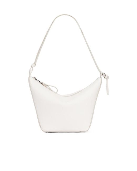 Loewe White Hammock Mini Hobo Bag