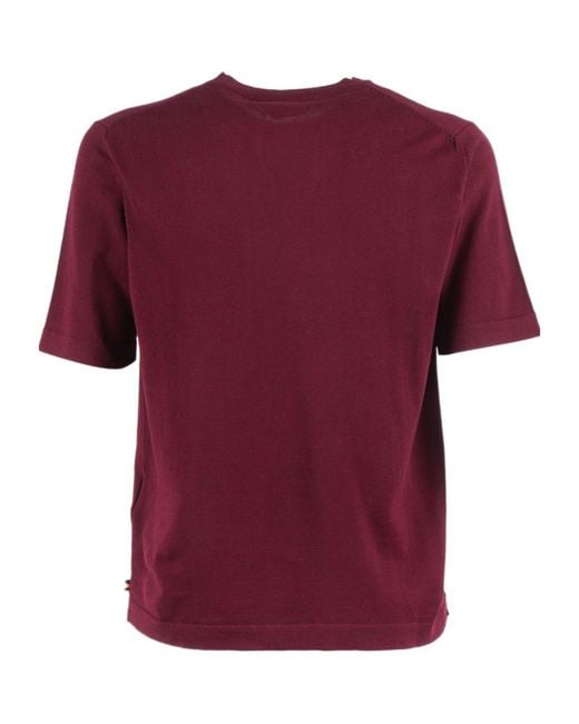 K-Way Red Combe Knit Pullover for men
