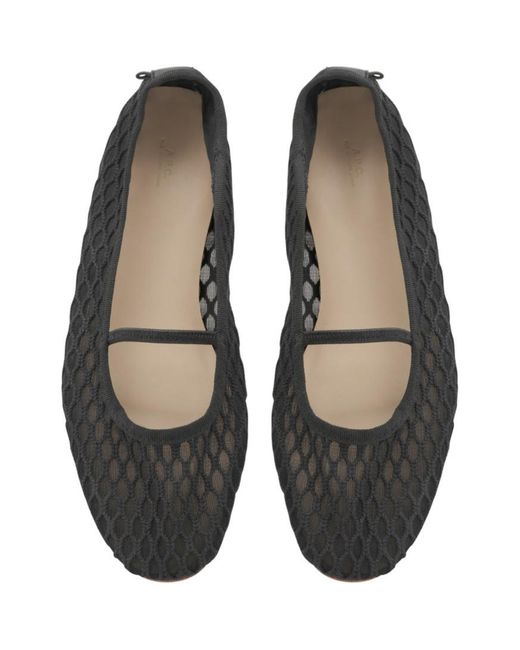 A.P.C. Black Swan Round Toe Ballerinas