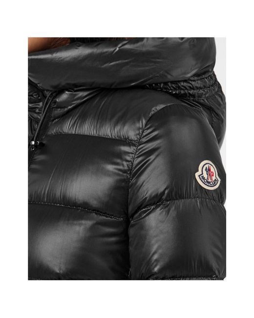 Moncler Black Medium To Long Hooded Down Jacket