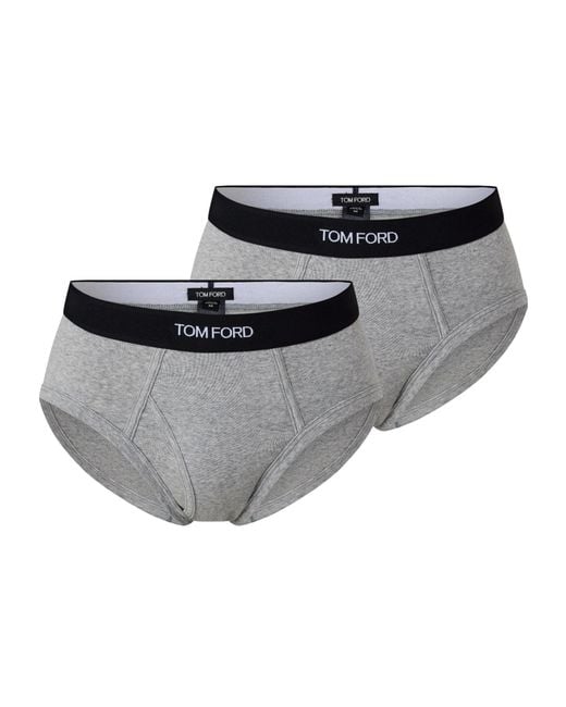 Tom Ford Gray Minimalist Versatile Cotton Underwear for men