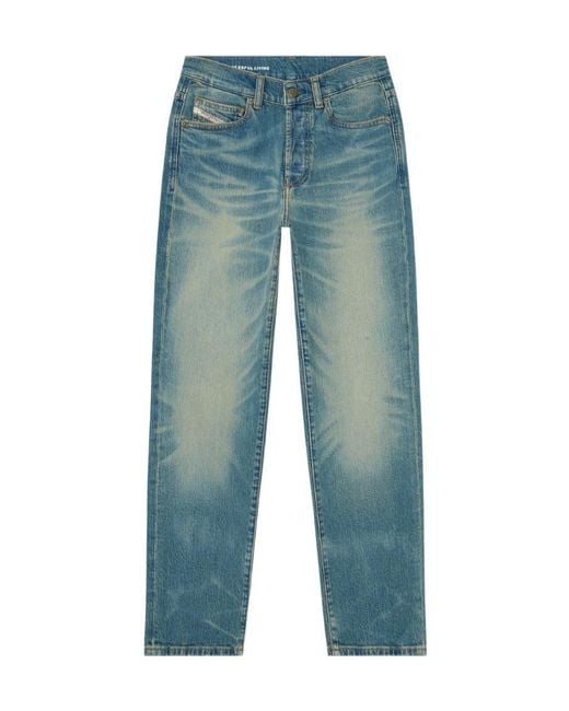 DIESEL Blue 1981 D-Went Straight-Leg Jeans