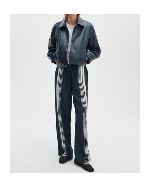 Rag & Bone Blue Krista Faux-Leather Jacket