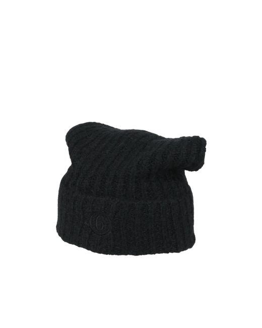 MM6 by Maison Margiela Black Simple Knitted Style Hats