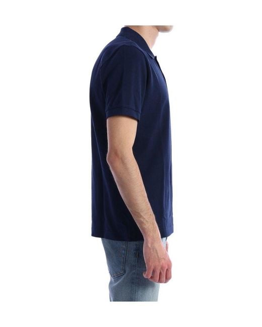Dior Blue Homme Cd Icon Embroidery Polo Shirt for men