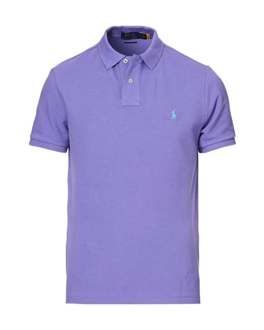 Polo Ralph Lauren Purple Pony Embroidered Short-Sleeved Polo Shirt for men