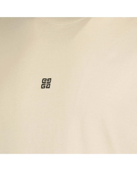 Givenchy Natural 4G Embroidered Crewneck T-Shirt for men
