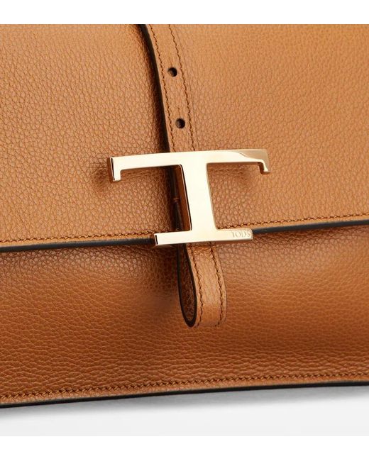 Tod's Brown Flap Shoulder Bag
