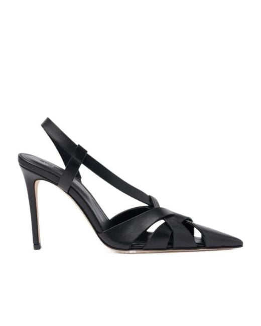 Scarosso Metallic Athena Slingback Pumps