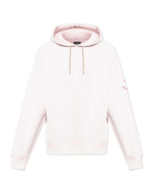 Paul Smith White Paul Smith Long Sleeved Drawstring Hoodie for men