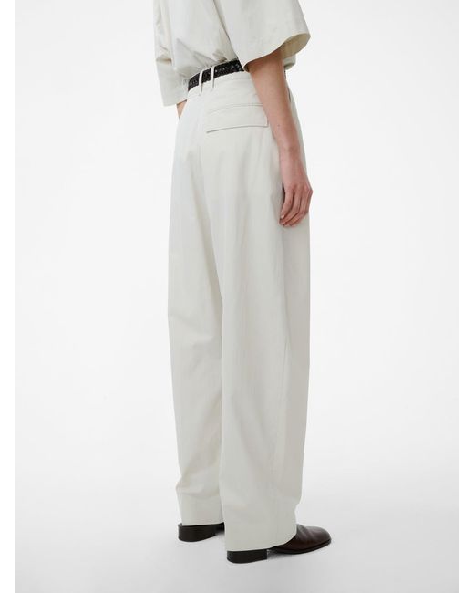 Studio Nicholson White Acuna Pleated Trousers