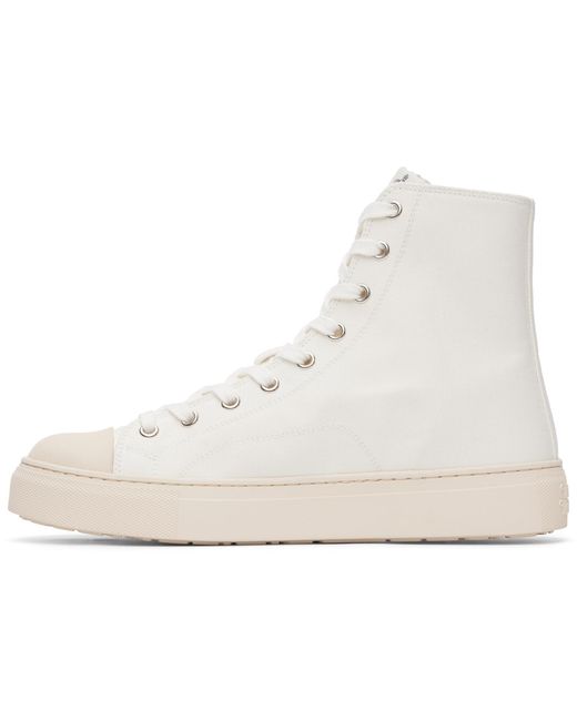 Vivienne Westwood Natural High-Top Lace-Up Sneakers