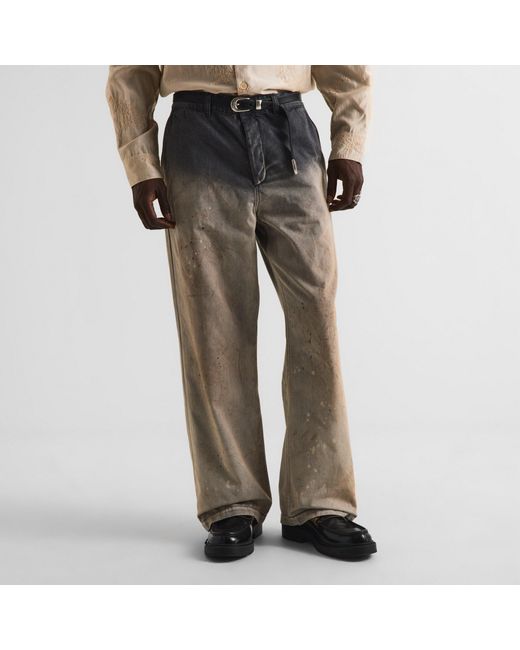 Our Legacy Gray Gradient Color Denim Long Pants for men