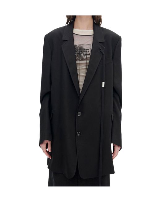 Ann Demeulemeester Black Agnes High Comfort Tailored Blazer