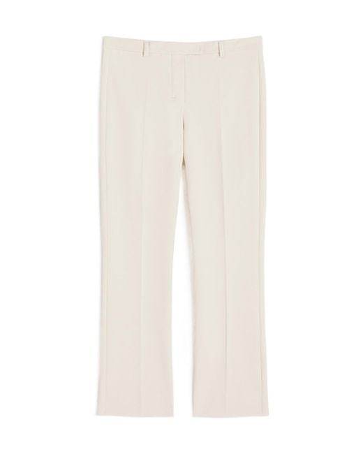 Max Mara White 'S Umanita Pleated Trousers