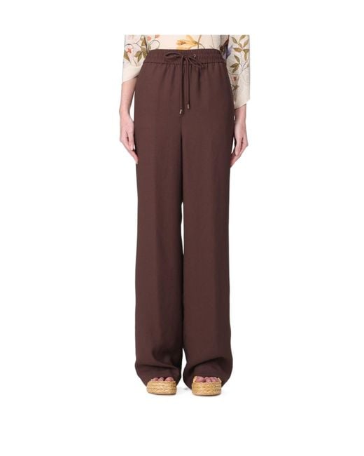 Etro Multicolor Wide-Leg Trousers