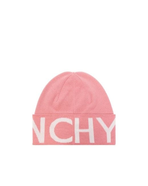 Givenchy Pink Mark Woolen Cap for men