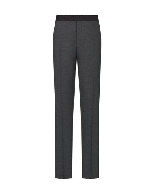 Dior Gray Pants With Oblique Waistband for men