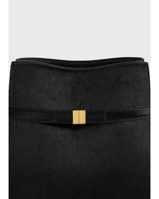Totême Black Totême Buckled Bucket Bag