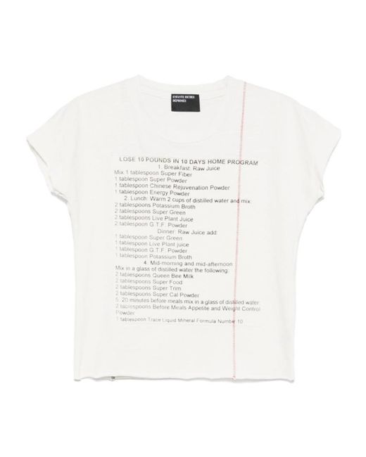 Enfants Riches Deprimes White Patch-Detail T-Shirt for men