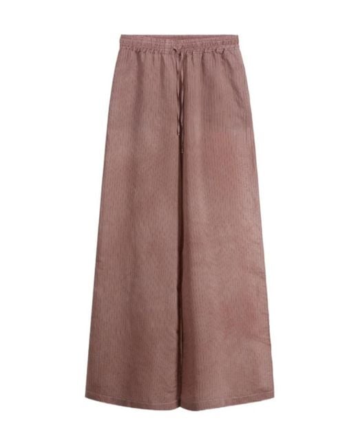 Roberto Collina Brown Wide Trousers