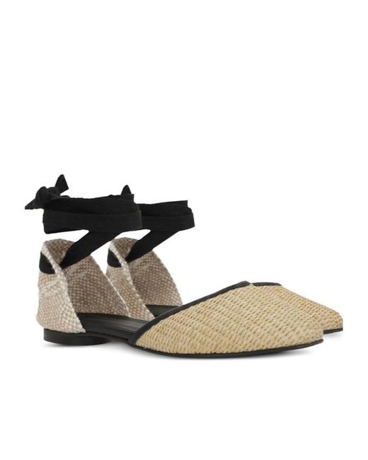 Castaner Black Gasby/104 Flat Espadrilles