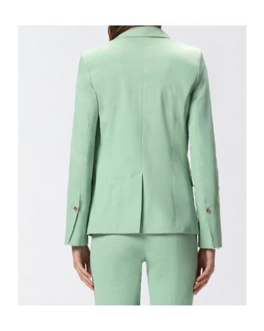 Pinko Green Button Blazer