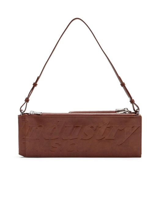 DIESEL Brown Flag-D-Modular Logo-Embossed Shoulder Bag