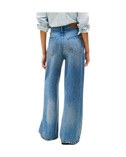 Tommy Hilfiger Blue Wide-Leg Jeans