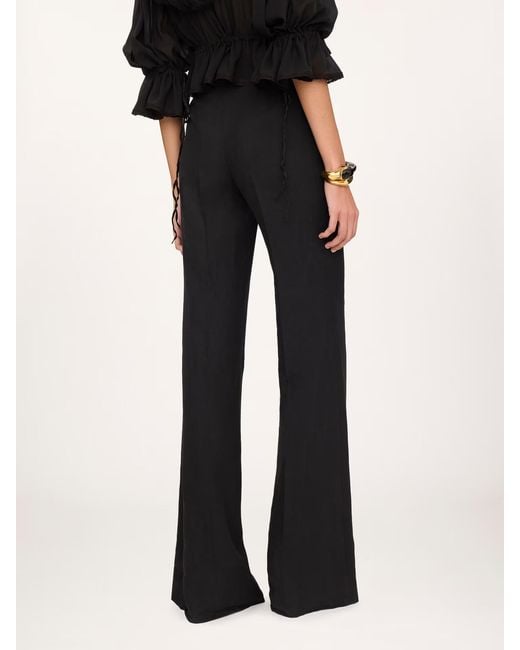 Chloé Black Flared Casual Pants