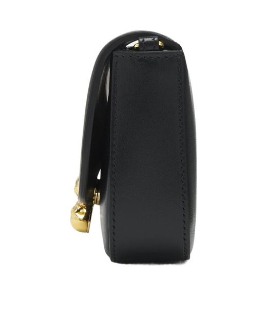 McQueen White Skull Flower Chain-Linked Shoulder Bag
