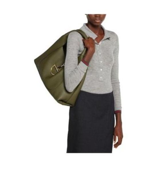 Gucci Green Softbit Maxi Shoulder Bag