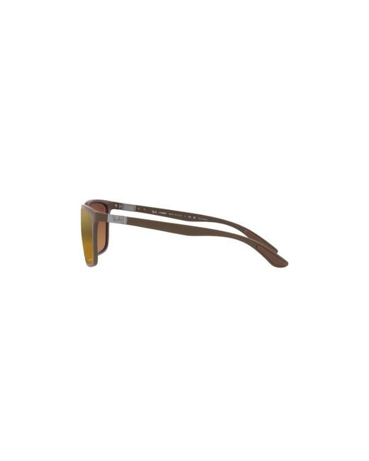 Ray-Ban Yellow Rectangular Frame Sunglasses for men