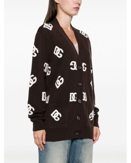 Dolce & Gabbana Black Wool Cardigan