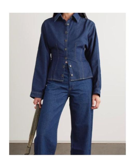 Agolde Blue Devon Buttoned Shirt