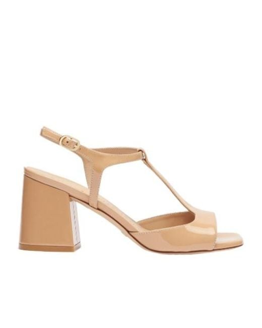 Stuart Weitzman Natural Flareblock 75Mm Sandals
